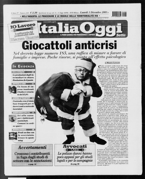 Italia oggi : quotidiano di economia finanza e politica